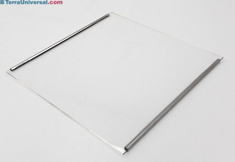 Acrylic shelf meant for fitting into a series 100 pass-thru