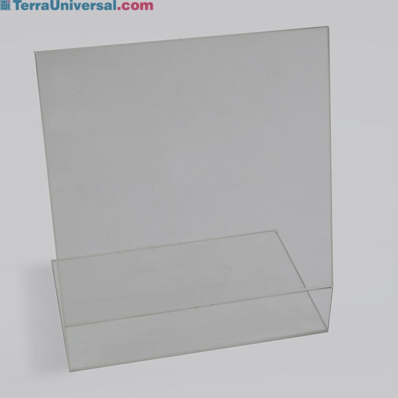 The free standing Sneeze Guard Breath Shield comes in a variety of sizes and materials | 4950-49 displayed