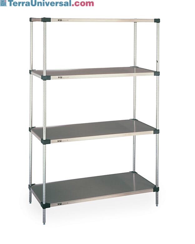 18-gauge Type 304 Stainless steel with black epoxy corners and raised ship’s edge