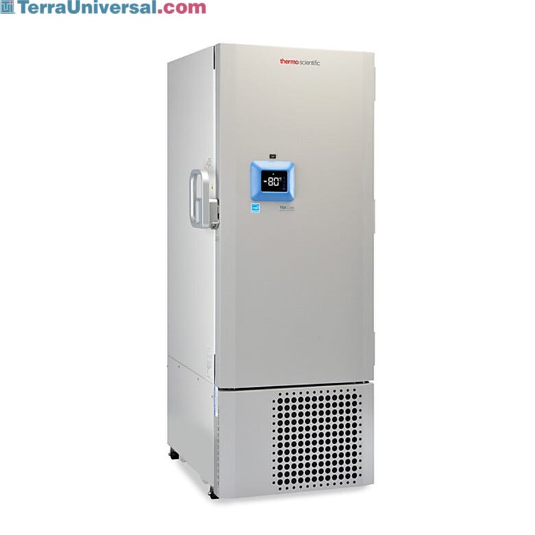 TSX40086CA Core -86°C ULT Freezer by Thermo Freezer Scientific with V-Drive, and a 19.4 cu. ft capacity accepts 16 racks and holds 400 2