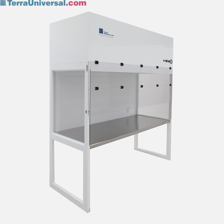 ValuLine® Vertical Laminar Flow Station with powder-coated finish and integrated stainless steel work surface | 2001-70 displayed