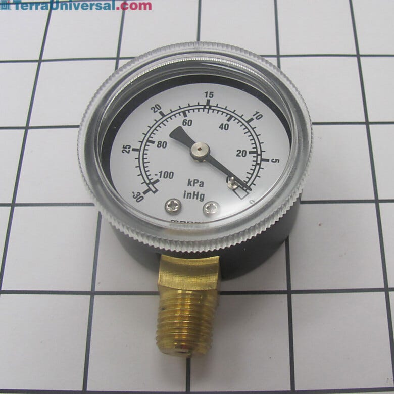 Senses and indicates vacuums on 0-30 Hg scale  |  5235-10 displayed