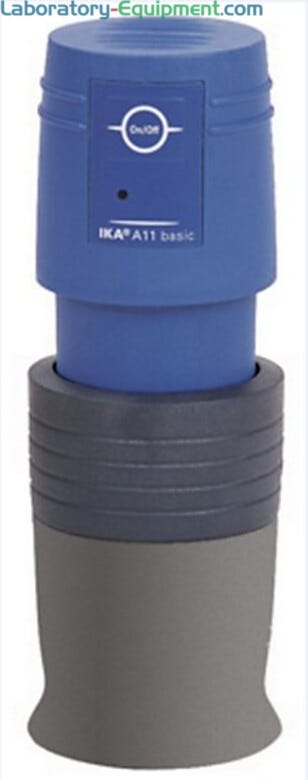 A 11 basic Analytical Mill for cutting and impact grinding of materials up to 6 Mohs includes a stainless steel beater and chamber  |  6926-01 displayed