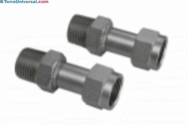 Two adapters M16x1 female to NPT 3/8