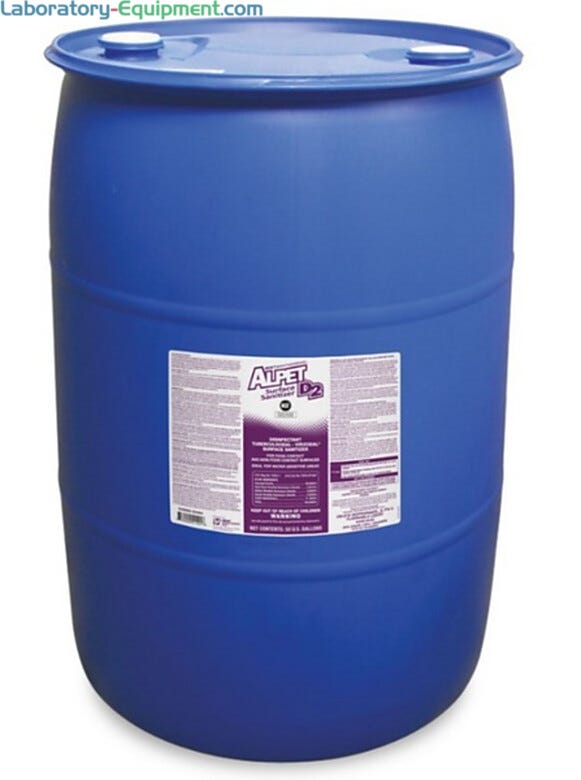 Bulk storage for sanitizer refilling | 5608-04 displayed