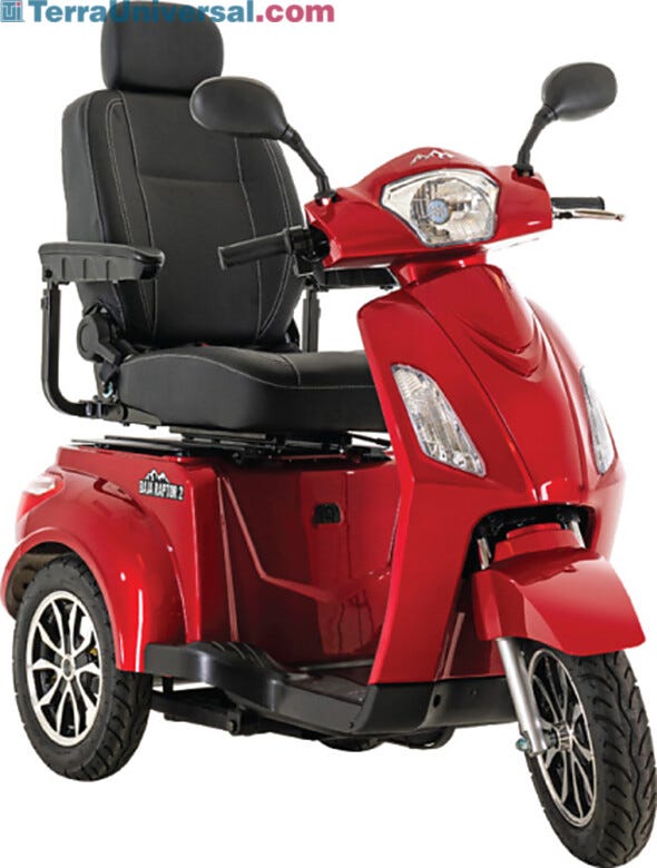 Baja Raptor 2 Scooter provides a versatile mobility solution  |  1579-00 displayed