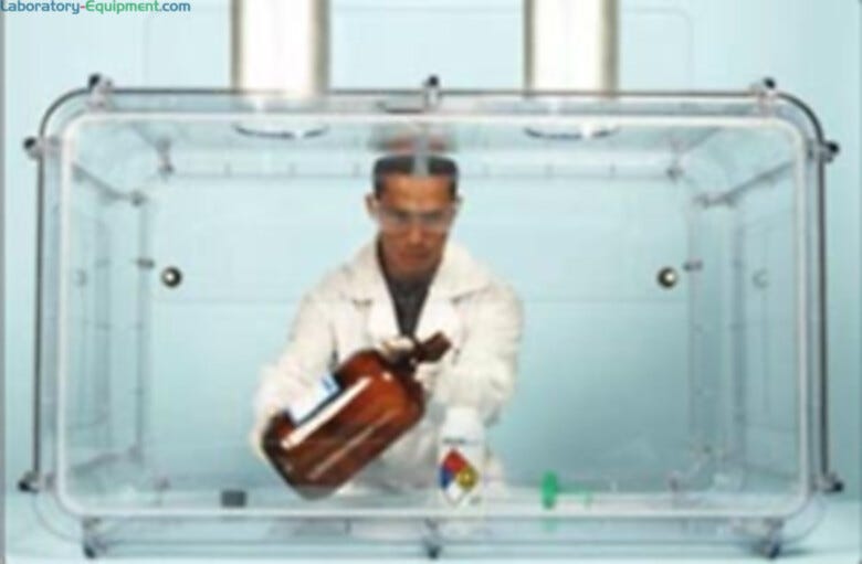 Clear polycarbonate fume hood. | 3308-24 displayed