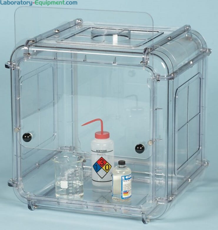 Clear polycarbonate fume hood. | 3308-23 displayed