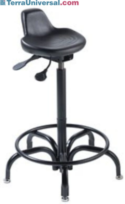 Sit/stand chair. Perfect for the lab, cleanrooms or areas that require cleanroom/static control performance | 2806-78 displayed