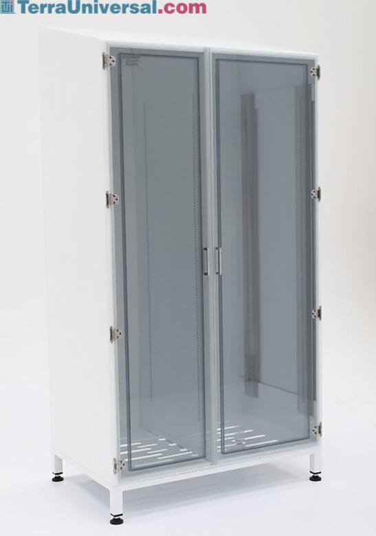 Garment Storage Cabinet with SDPVC Nonlocking Doors  |  4101-77B-S displayed