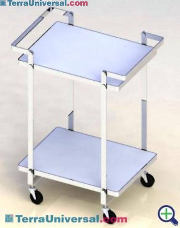 Polypropylene shelves resist acid and other chemicals, easily adapt to bulky service or process equipment