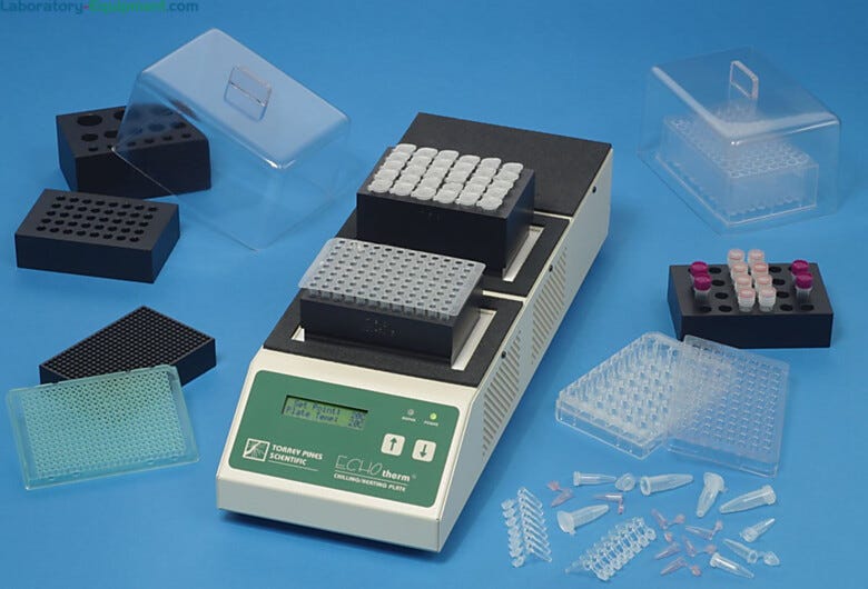 Chills and heats biological samples from -10 degrees C to 100 degrees C with precise control | 5005-04 displayed