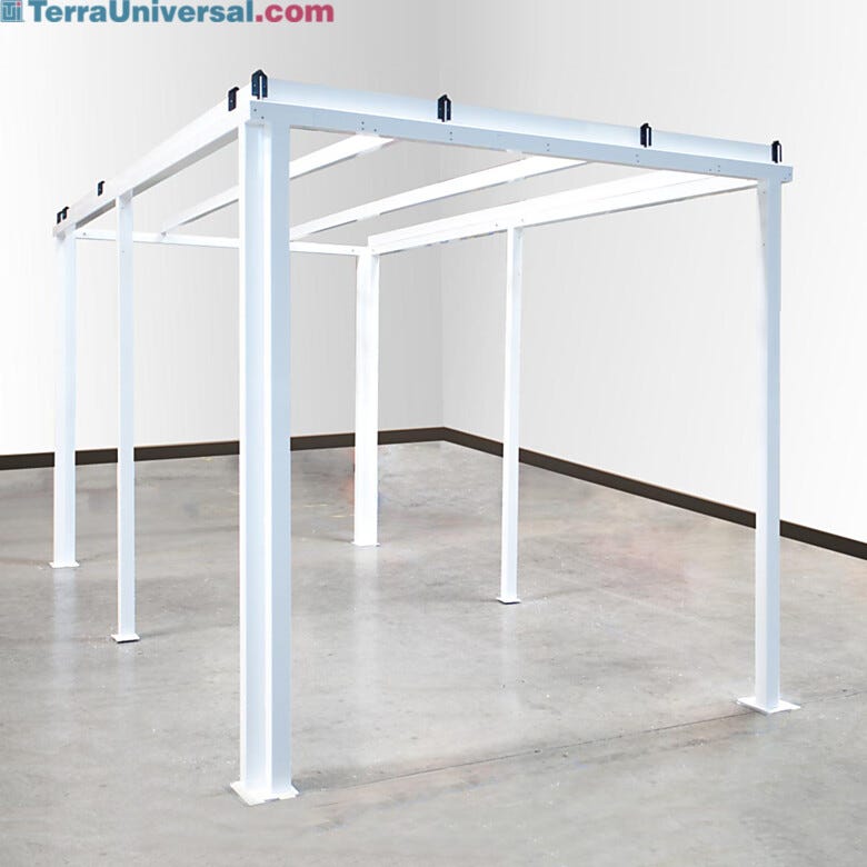 Heavy-duty powder-coated steel frames on softwall cleanrooms create rigid free-standing structures | 6600-60 displayed