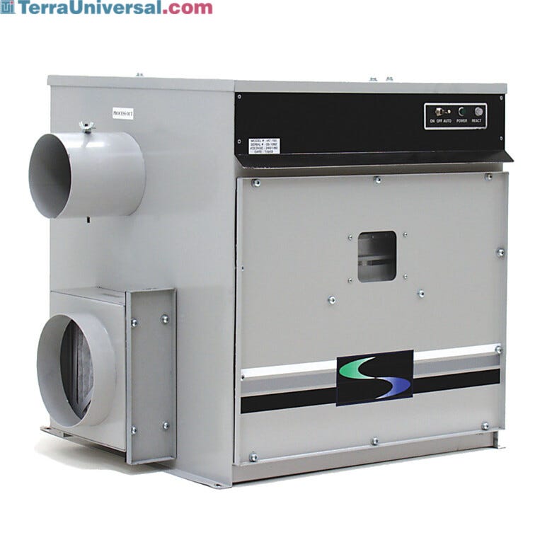 Cleanroom Dehumidification Modules use silica gel desiccant housed in a rotor to produce dry air flow | 6710-62 displayed