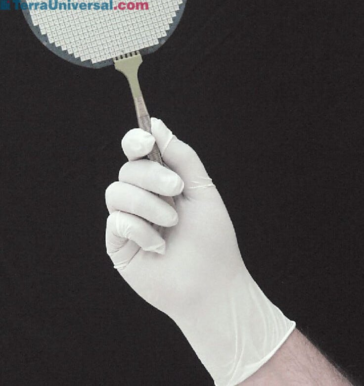 These Nitrile gloves are disposable, powder-free with textured fingers for improved dexterity | 1674-13 displayed