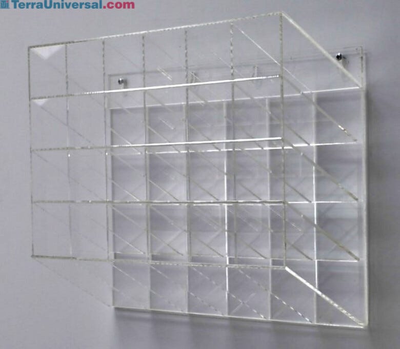 Holder; Safety Glasses, Acrylic, 19.5
