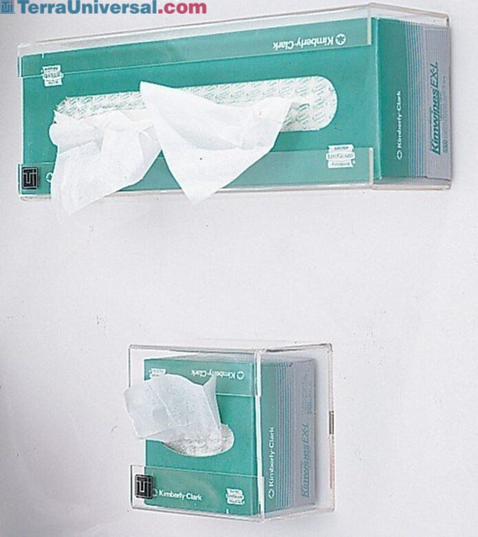 Cleanroom Medium Garment Storage Tissue Box Holders Shown in different Sizes  |  4005-54 displayed