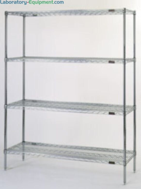 Eaglegard Shelf Unit is manufactured with cleanroom-compatible materials | 1372-73 displayed