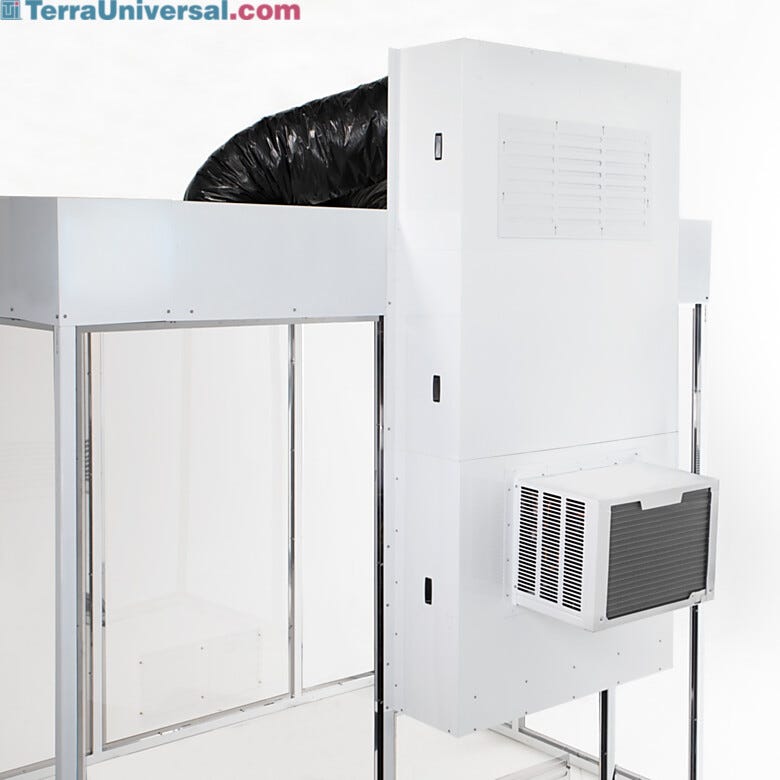 ValuLine® air conditioning unit connected to a cleanroom's fan filter units  |  6600-14 displayed