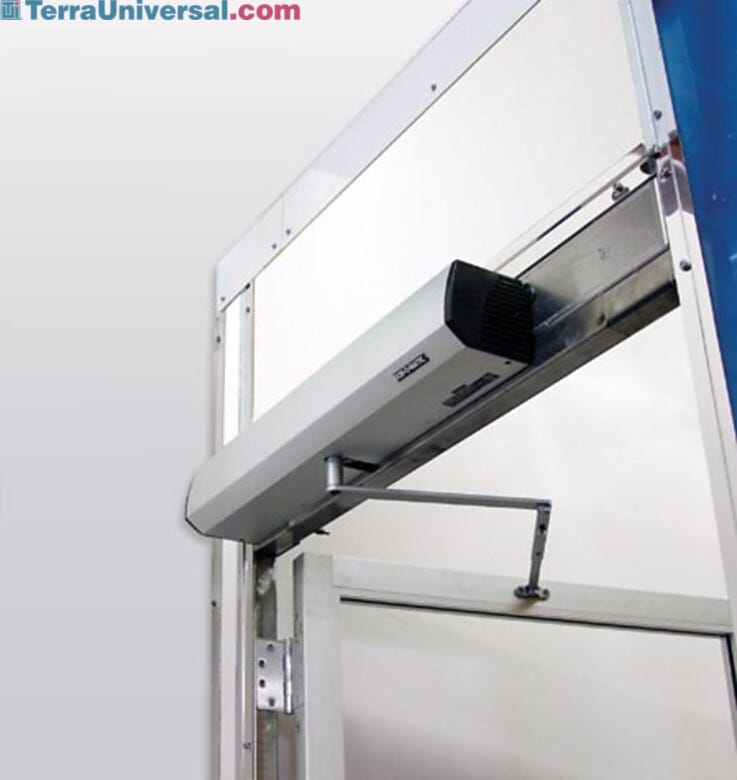 Swing door includes a touchpad activated opening mechanism for easy operation  |  6711-08 displayed