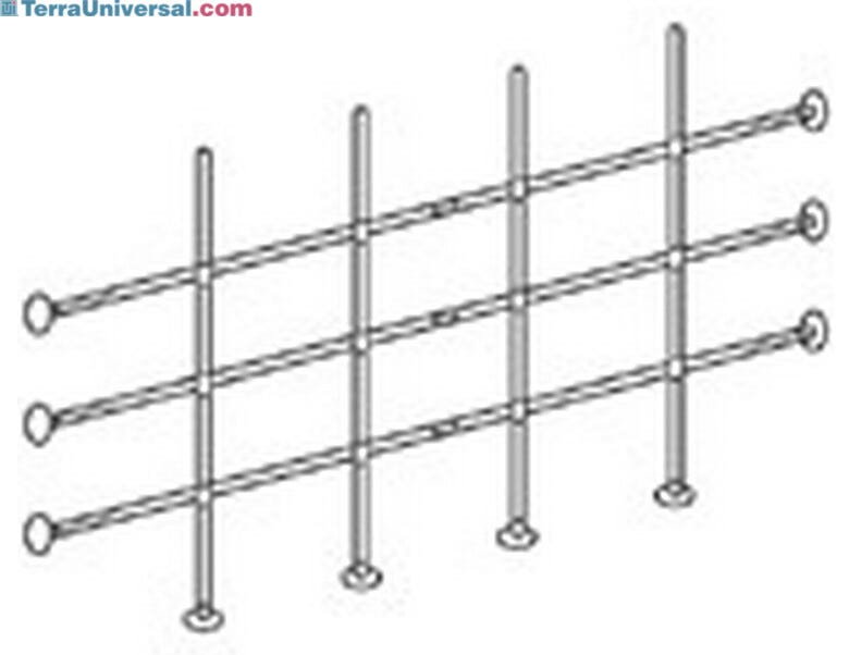 Kits include stainless steel rods, connectors, instruction sheet and drill template.  |  3645-22 displayed