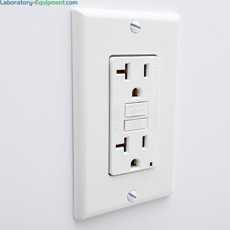 Duplex outlet with installed quick-connect plug for streamlining installation | 6704-33A displayed