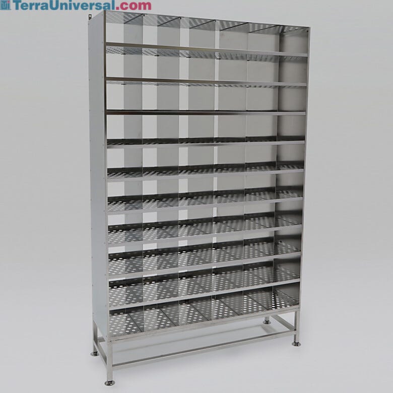 Stainless Steel Perforated Multifunctional Storage System | 9600-03D displayed