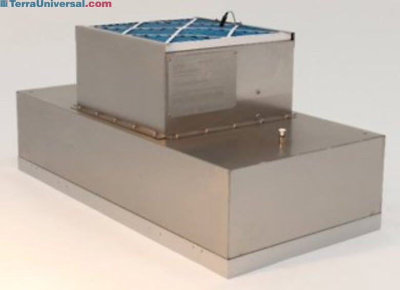 Explosion-Proof WhisperFlow™ Room Side Replaceable Fan-Filter Units allow filter changes without having to open the cleanroom ceiling | 6601-24A-URE displayed