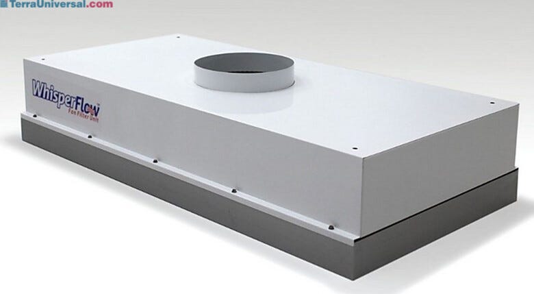 Ducted terminal diffuser provides uniform flow of HEPA-filtered air to an enclosure (requires remote air handler) | 6601-24-HD displayed