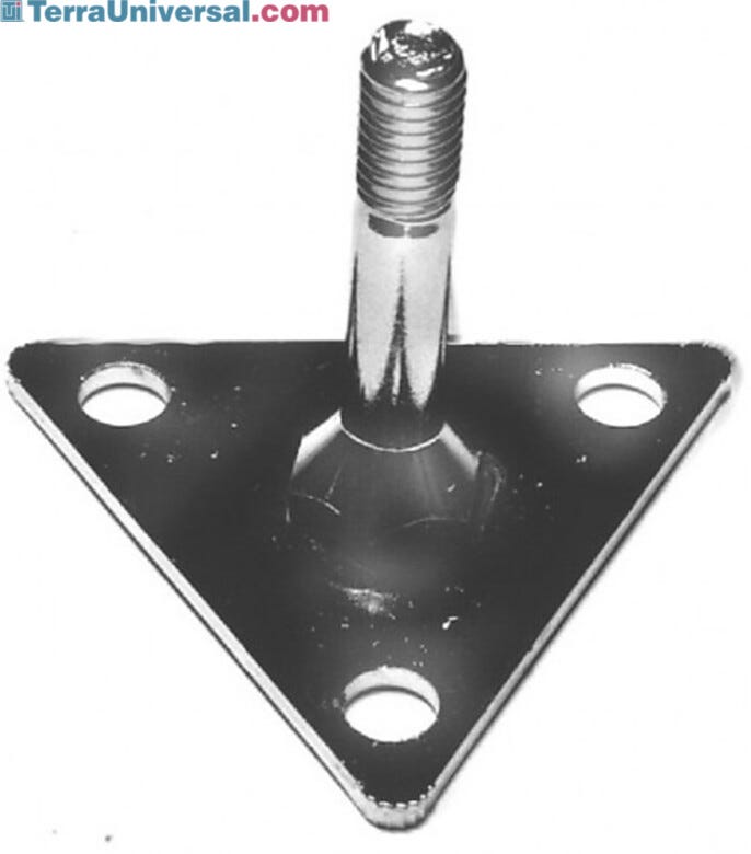 Used to bolt shelf unit to floor or to offer additional stability.  |  1372-34 displayed