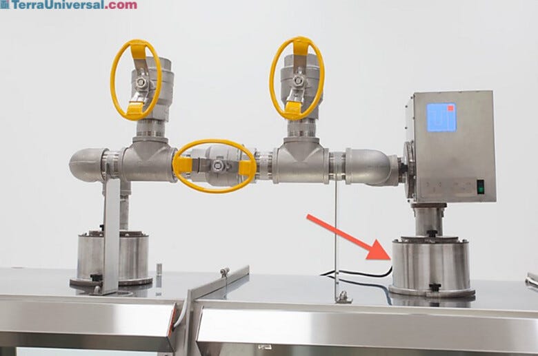Enhances cleanliness by removing pharmaceutical powders, aerosols and most microbial contaminants  |  3306-72-SS displayed