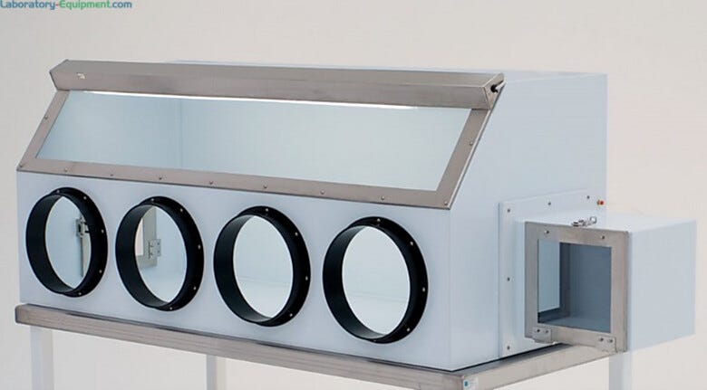 Fluorescent light encased in steel, shown installed on glovebox. | 1681-79 displayed