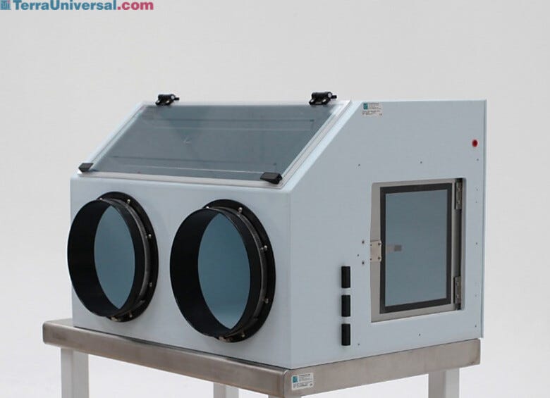 Polypropylene ValuLine® Portable Glovebox provides a clean, low-humidity, chemical-resistant environment | 3308-54 displayed