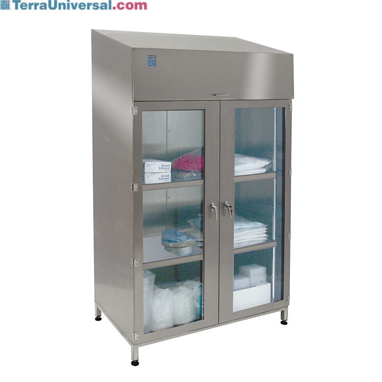 Stainless Steel Garment Storage Cabinet  |  4205-76B displayed
