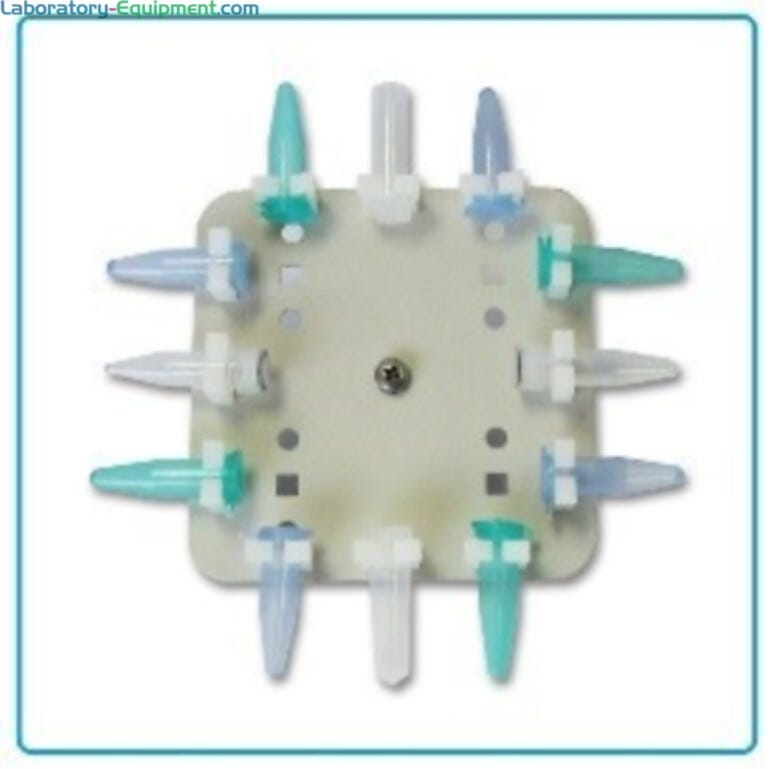 H1000-MR-T15H MAGic Clamp Tube Rack for 12 x 1.5/2.0ml tubes, horizontal by Benchmark Scientific compatible with MAGic Clamp platform for use with Incu-Shaker m | 2823-27 displayed