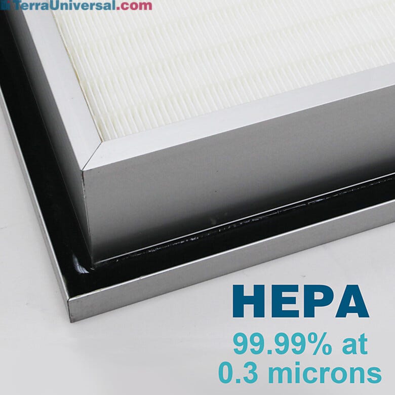 Roomside replaceable filters offers gel-sealed filter seats securely against 