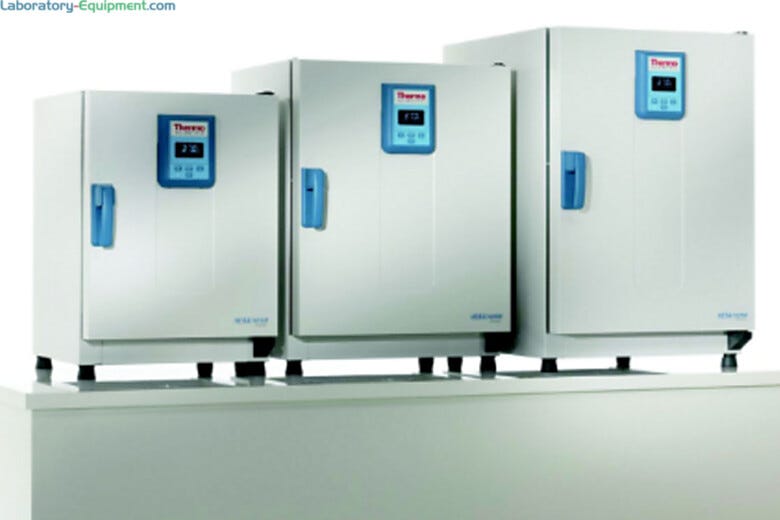 Heratherm General Protocol Microbiological Incubators by Thermo Fisher Scientific with gravity convection in 75L, 117L and 194L capacities | 1799-PP-01 displayed