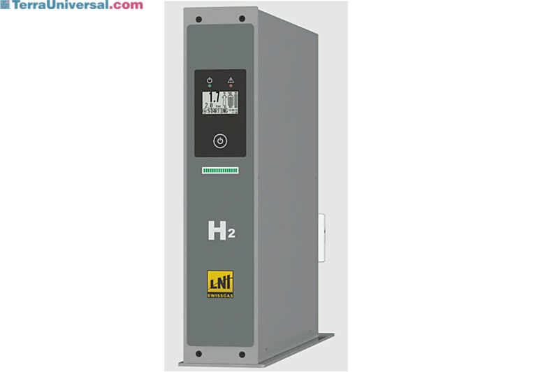 HG ST BASIC PEM Hydrogen Generators by LNI Swissgas in 6 flowrate capacities up to 600 cc/min, 10 bar pressure, static dryer, PEM technology and a 0.3L internal