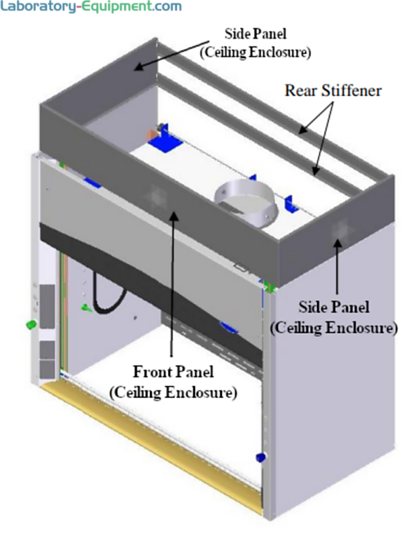Three-sided Ceiling Enclosure Kit for Labconco Hoods  |  3648-56 displayed