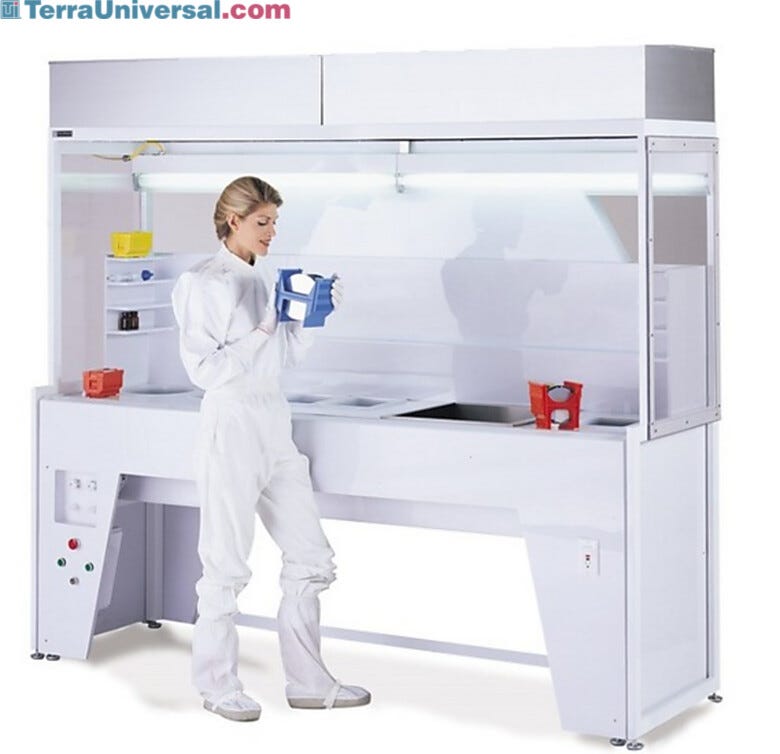 Shown: Narrow Profile Hood with optional wet station | 1690-95 displayed