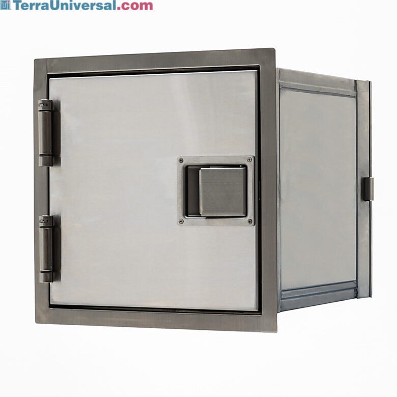 1/4'' thick lead-lined cleanroom pass-through increases x-ray protection  |  2636-20 displayed
