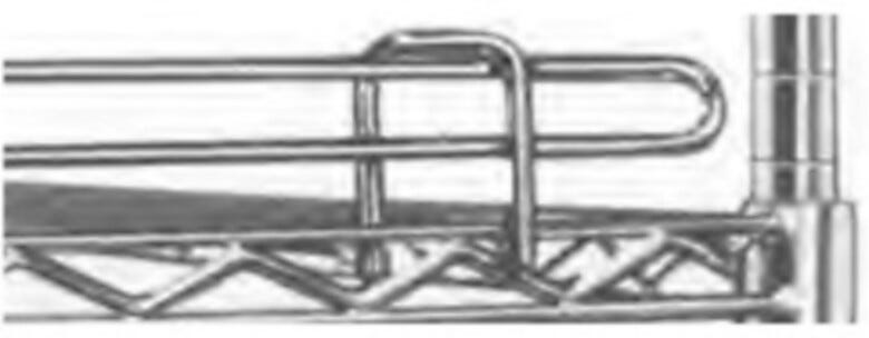 Prevents parts from protruding or falling off shelf | 1371-22 displayed