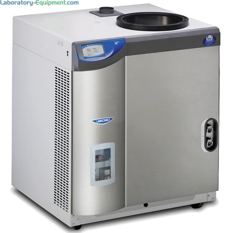 Labconco FreeZone 12-Liter -50°C Console Freeze Dryer for lyophilizing aqueous samples; stoppering tray dryer available with select models