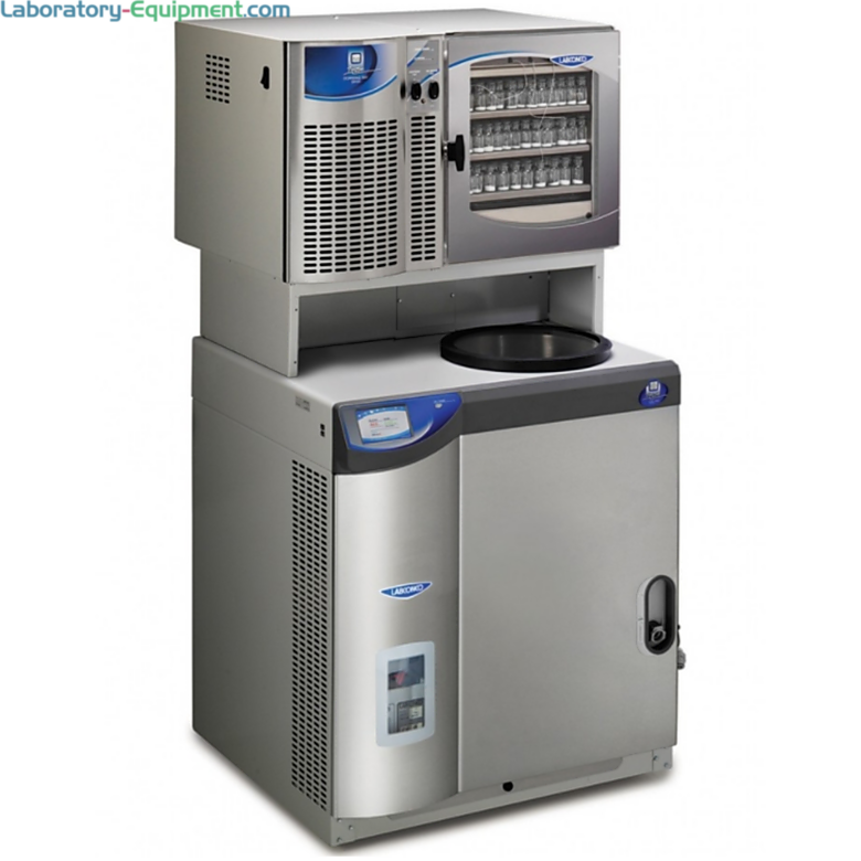 Labconco FreeZone 12L Console -50C Freeze Dryer with Stoppering Tray lyophilizes moderate to large loads of aqueous samples  |  6923-75A-220 displayed