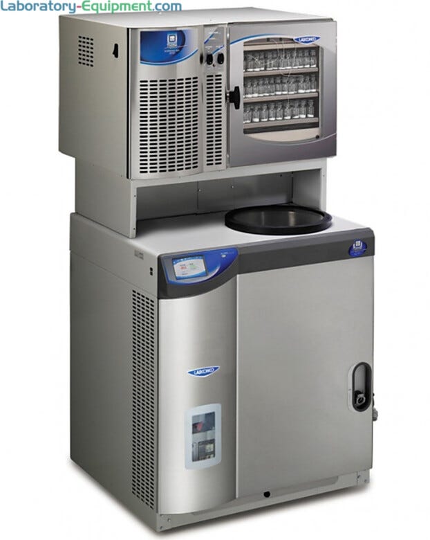 FreeZone 6L Console -50C Freeze Dryer by Labconco with Stoppering Tray lyophilizes aqueous samples of moderate or large loads  |  6923-56A displayed