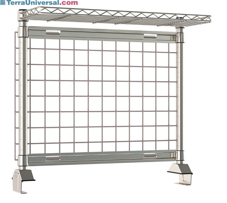 Designed to optimize workspace efficiency, the included shelf and SmartWall Grid ensure essential items stay within reach   |  1542-44 displayed