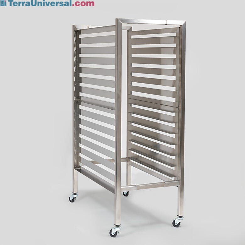 Adjustable storage rack accomodates several storage options  |  9611-72 displayed