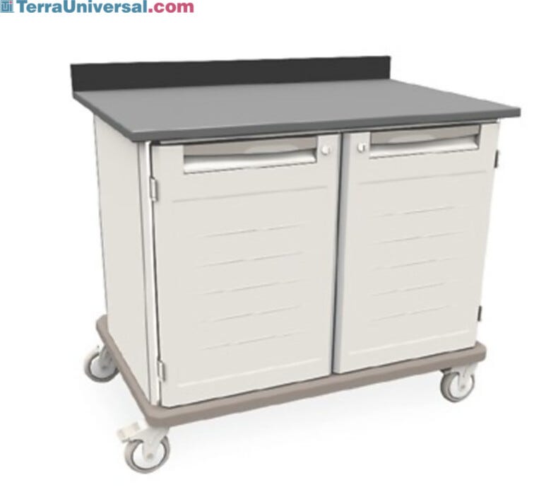 Starsys mobile work center with epoxy resin top and locking doors  |  1311-40 displayed