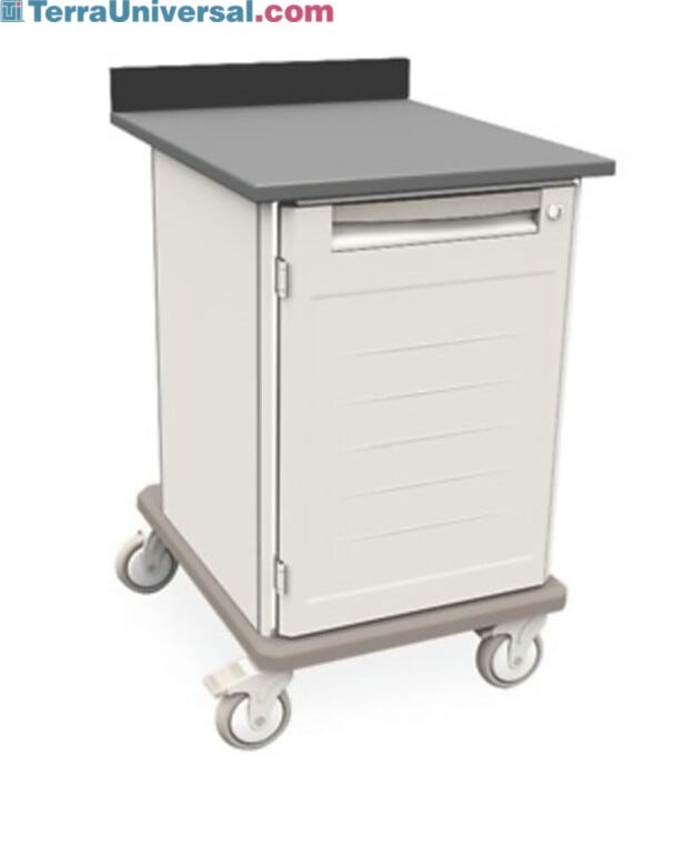 Starsys mobile work center with epoxy resin top and locking doors  |  1311-45 displayed
