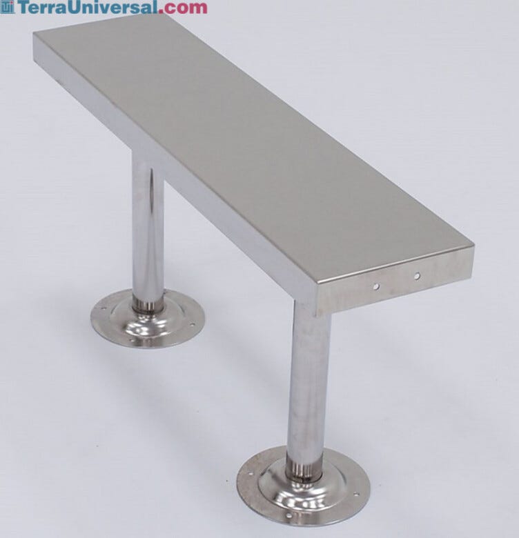 Cleanroom-compliant, aseptic benches for ISO-rated gowning rooms